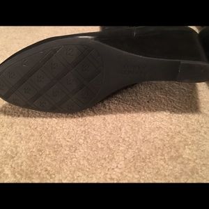Franco Sarto Black Wedge Tall Boots Size 8
